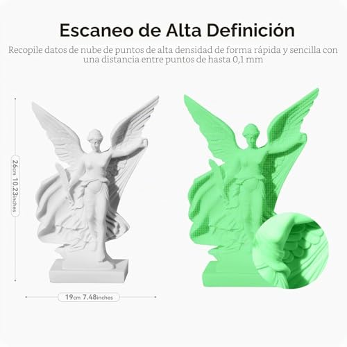 Miniatura 2 de Creality 3d Scanner Ferret Pro, Escáner 3d Oficial Cr Scan Ferret Pro, Escaneo Inalámbrico, Seguimiento Anti-Sacudida, Escaneo Rápido A Todo Color, Precisión De 0,1mm