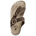 WHITE MOUNTAIN Shoes Honor Women's Sandal, Brown/Leather, 7 M