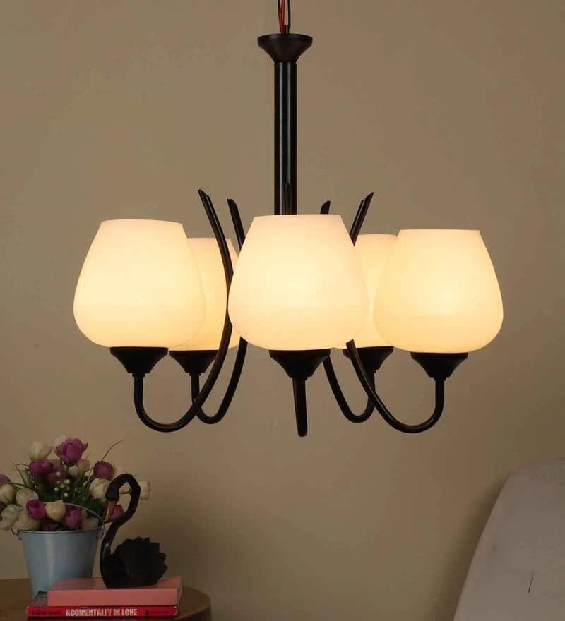 New Nordic Living Room Chandelier Branch Lamp Modern Dining Room Bedroom Creative Lights Gold Deco Lighting (Black)