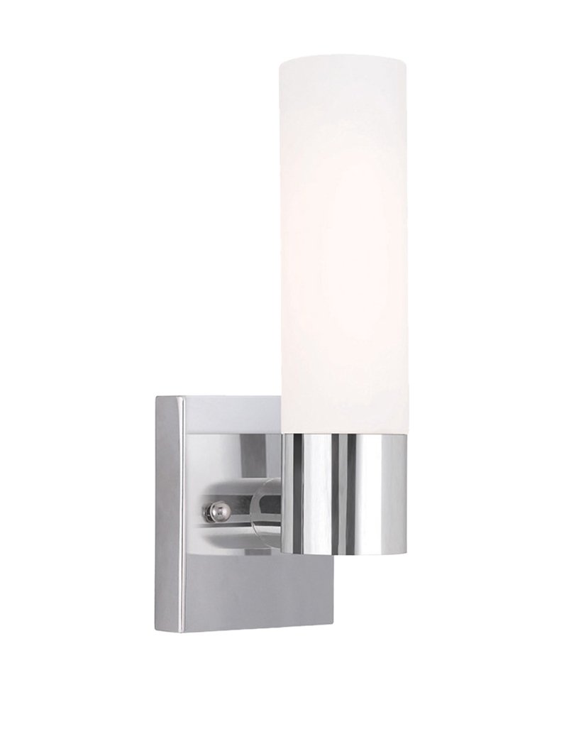 Livex Lighting 10101-05 Aero 1-Light Wall Sconce, Chrome