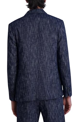 KARL LAGERFELD Men's 2 Button Long Sleeve Summer Blazer4