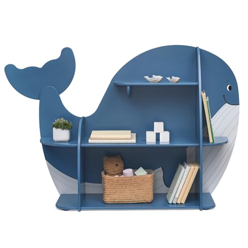 Image of Delta Children Whale Bookcase - Greenguard Gold Certified, Blue