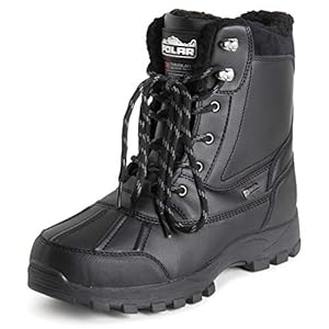 Polar Uomo Thinsulate Foderato Impermeabile Battistrada Profondo Durevole Gomma Shell Termica Inverno Pioggia Neve Stivales