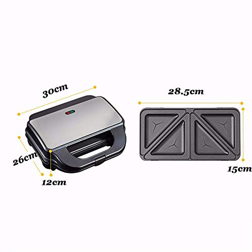 AJH Multifunktions-Waffeleisen-Sandwichmaschine mit Anzeigelampe, Hochtemperaturbeständigkeit Doppelseitige Heizung… – Bild 3