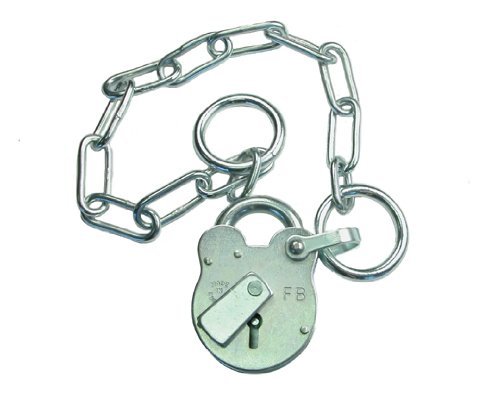 10 x Fire Brigade Padlock FB1 with Chain and Key