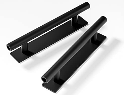 kwa heri 30 Pack Self-Stick Push Pull Helper Black Hidden Cabinet Handle ABS Plastic Door Window Wardrobe Handle Instant Cabinet Drawer Furniture Handles (Black)