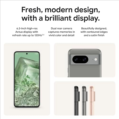 Google Pixel 8 5G,US Version, 128 GB Obsidian - Unlocked (Renewed) - View 5