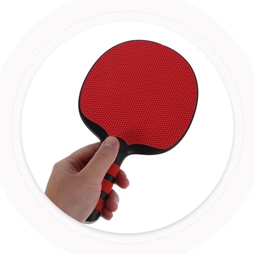 Raquettes de ping-pong avec surface de précision et ergonomie rouge - 4