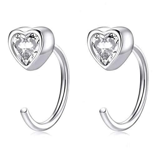 Boucles d'oreilles coeur argent sterling pour sublimer vos soirées