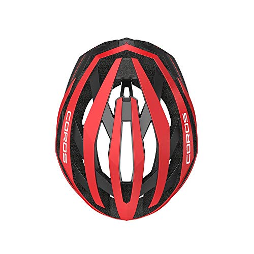 Coros Omni Smart Cycling Helmet w/Bone Conduction Audio, LED Tail Lights, SOS Alert Removable Visor | Adjustable Sizing | Connects via Bluetooth Music, Calls Navigation (Certified Refurbished)
