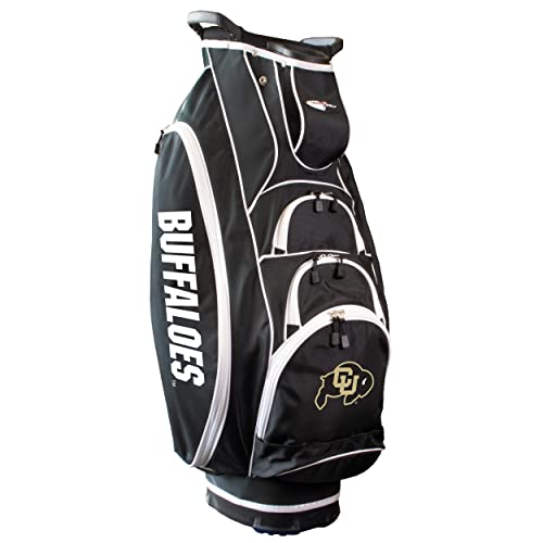 Team Golf NCAA Colorado Albatross Golf Bag Lightweight, 10-Way Club Divider, Spring Action Stand, Insulated Cooler Pocket, Velcro Glove and Umbrella Holder & Lift Assist Handles