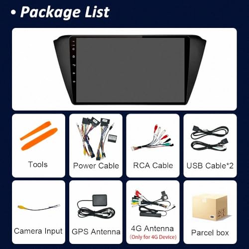 Radio coche Bluetooth 2G+32G para Skoda Fabia 2014-2019 con cámara 7