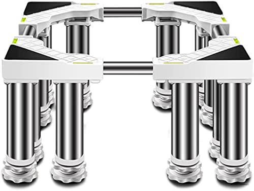 GKJHTED Base de Soporte para Lavadora Pedestales y Marcos de Lavadora Ajustables Soporte para Lavadora Universal Telescópico Ancho 36-55 cm Bandejas