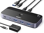 UGREEN 3.0 Switch - 2PC Share USB-C and 3 USB-A Devices with A to C & C to A Cables and Desktop Controller for Keyboard, Mouse, Printer, Storage