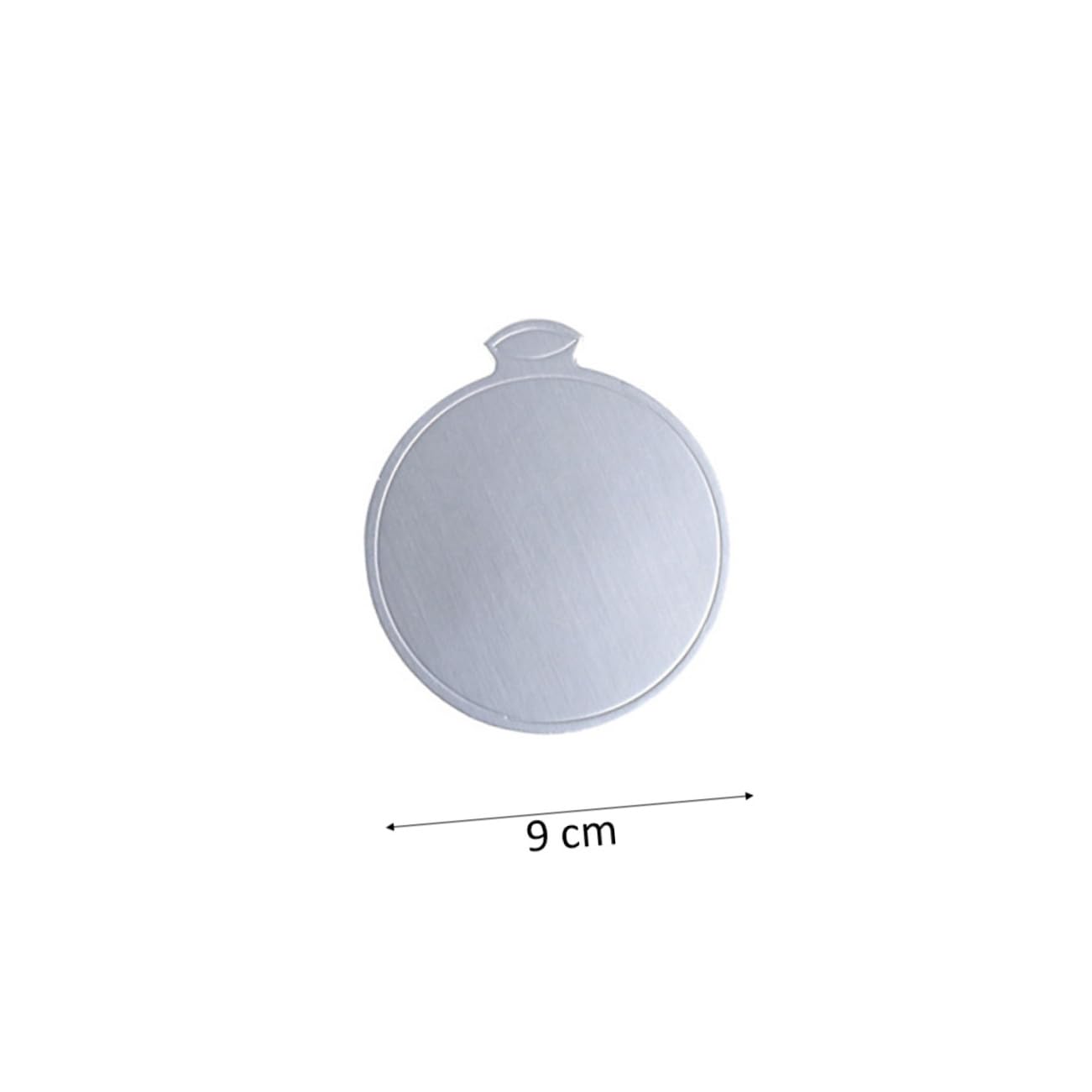 SOLUSTRE 100pcs Silver Round Cake Board Disposable Mousse Tray for Cupcakes Cardboard Serving Base for Weddings Birthdays and Events