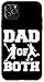 iPhone 11 Pro Max Dad Of Both Funny Lacrosse Soccer Dad Case