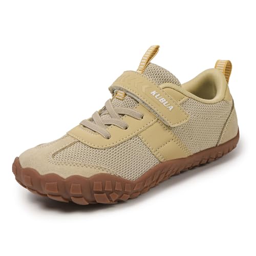 Image of KUBUA Kids Barefoot Shoes Boys Girls Wide Toe Box Zero Drop Sneakers | Breathable Lightweight, Reinforced Toe, Minimalist, Hiking, Tennis, Running, Walking, School, Toddler, Little Kid, Big Kid