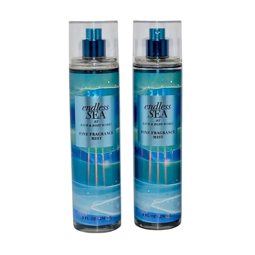 Bath & Body Works Fine Fragrance Mists Set of 2 8oz Each Bottle (Endless Sea)