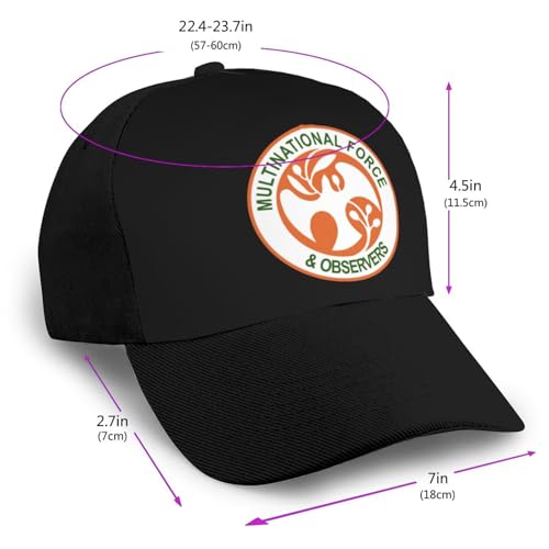 Multinational Force and Observers Bonnets Curved Brim Mesh Baseball Cap Casual Sun Hat Unisex2