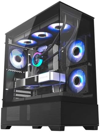 Havit CF925 Tamperli Cam Gaming Oyuncu Kasası Siyah - 3 RGB Fanlı, Kumandalı, ITX/M-ATX/ATX/E-ATX Uyumlu - Görsel 2