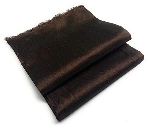 Image of SAIFOO Women /Girls Unisex Ethnic Unstitched Raw Dupion-Silk Solid Quality Plain Fabric /Cloth /Dress Material for Kurta, Pyjama, Suit, Pallazo, Blouse, etc