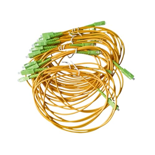 Cordon de raccordement fibre FTTH SC/APC monomode monocœur 1.5m lot de 10