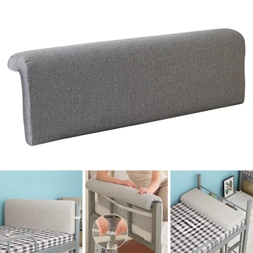Image of Dorm Headboard Cushion for Dorm Room Decoration Modern Soft Backrest Cushion Dark Gray