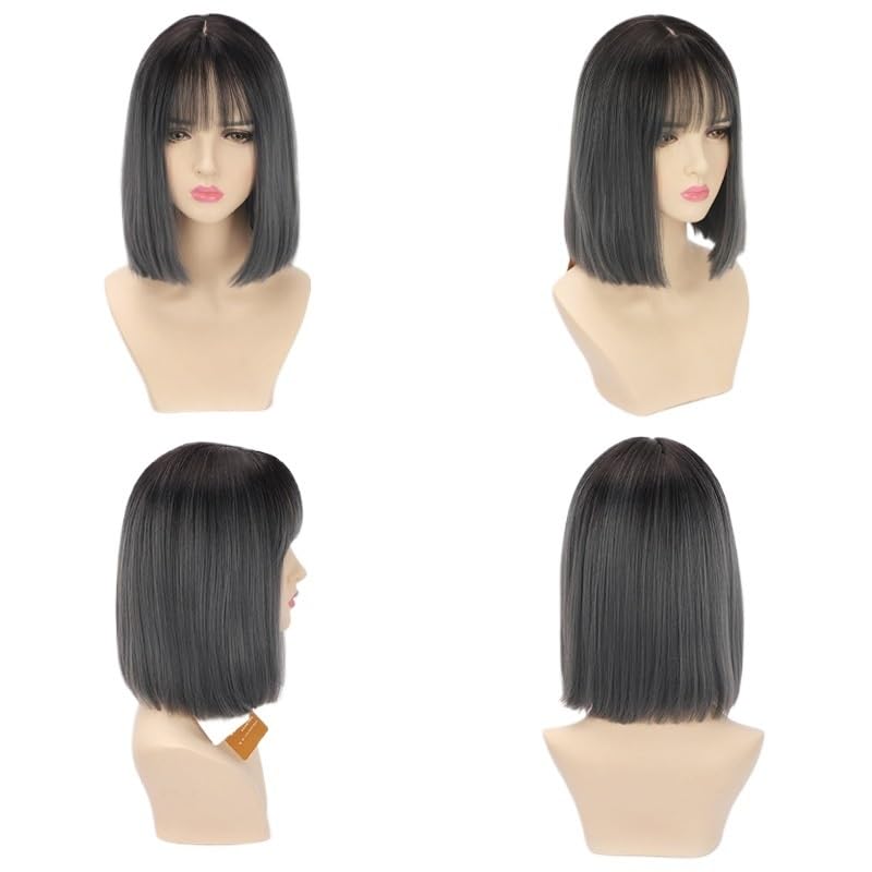 Perruque cheveux raides solution frange bandeau pour changer de tête