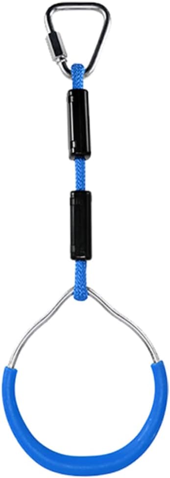Abaodam 2pcs Kids Colorful Gymnastic Rings Set Outdoor Climbing and Swinging Toys for Children Adjustable Fitness Workout Rings for Backyard Play