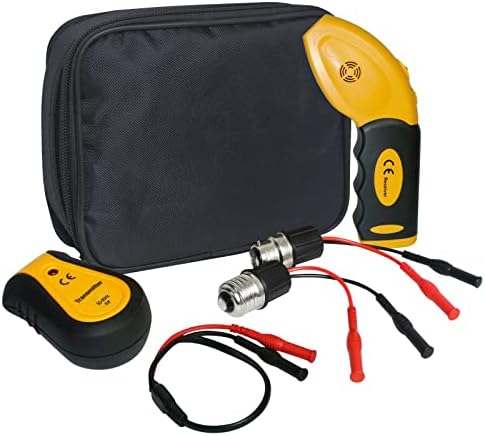 Circuit Breaker Finder, Portable Circuit Tracer Detector Quickly Locate Circuits&Fuses, LED Signal Receiver Transmitter, Fuse Socket, Plugs, Lamp Socket and Outlet Adapters AC 100-120V