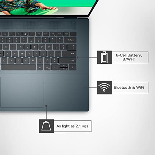 Image of Dell Inspiron 7620 2In1 Laptop,I7-1260P,16Gb Ddr4,512Gb Ssd,Nvidia Mx550 (2Gb Gddr6),16 inch (40.64Cms) Uhd+ Wva Touch 400 Nits,Active Pen,Win 11+ Mso'21,Dark Green (D560906Win9S,2.1Kgs),Intel