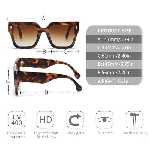 Fashion Women’s Sunglasses Oversized Frame, UV400 Protection for Daily/Outdoor/Travel, Trendy Accessories for Women4