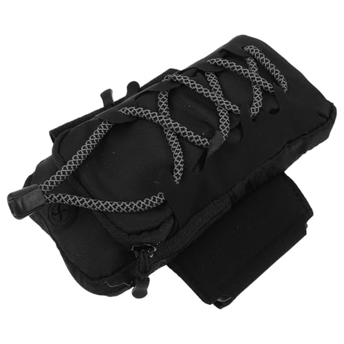 Sacoche réservoir moto étanche avec sangles voyage nylon noir outdoor