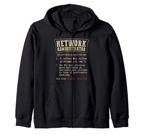 Network Administrator Gift Funny Dictionary Definition Sudadera con Capucha