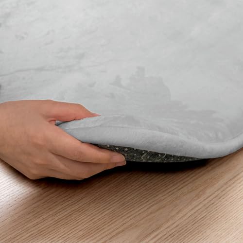 Image of 1.5 inch Thick Baby Play Mat for Floor 79x118 Soft Foam Mats Light Grey | Memory Mat for Baby to Play, Waterproof Easy Care with Non-Slip Tummy Time Play Mat for Nursery Playroom Classroom