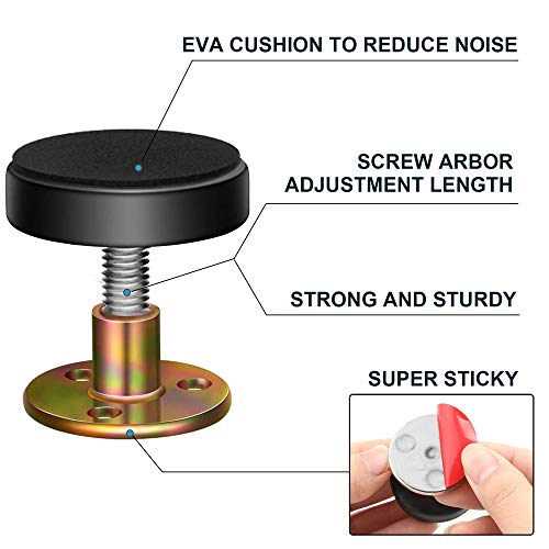 (30-44 mm) - Ferramenta anti-vibracao de estrutura de cama roscada ajustavel Krisler para cama, rolh