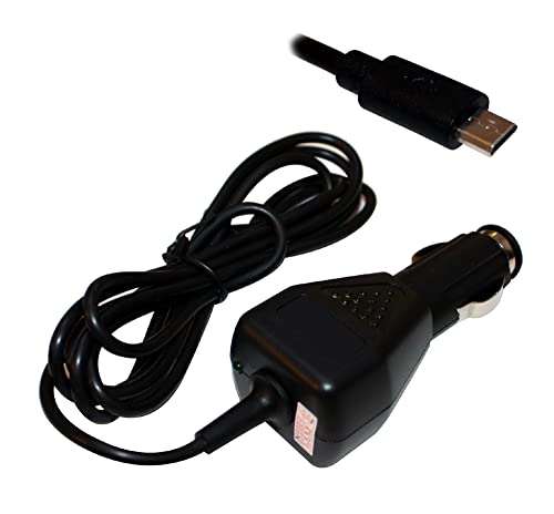 Power4Laptops Adaptador CC Cargador de Coche Este Adaptador CC Cargador de Coche Tableta para su...