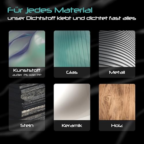 Wagner ProTack MS Montagekleber schwarz 310 ml Kartusche | Für Unterwasserkleber für Kunststoffe, Glas, Metall, Holz, Stein, Pool | dauerelastischer Haftkleber und belastbarer Kleb- und Dichtstoff