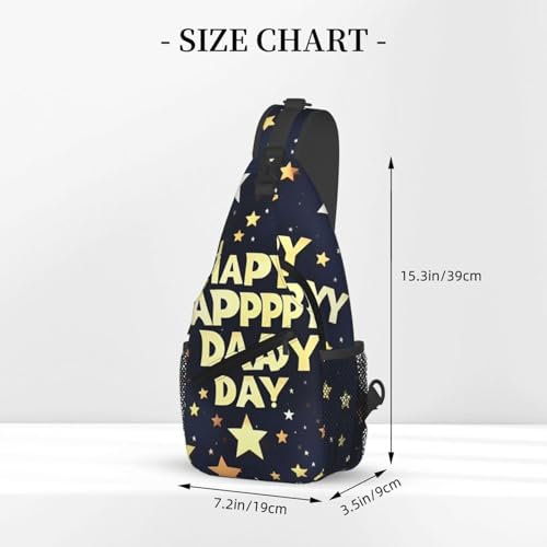 Stars And Happy Fathers Day Stylish Men'S Messenger Bag - Durable Polyester, Huge Capacity & Adjustable Strap3