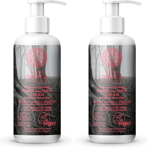Crema de manos y uñas certificada natural - Reparación y recuperación (Paquete de 2)