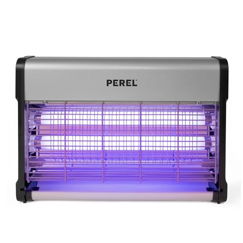 Mata insectos UV eléctrico Perel para eliminar moscas en interiores de hasta 80 m²