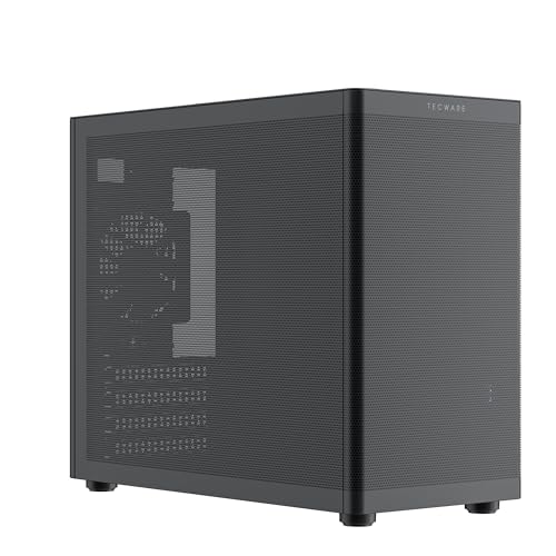 Tecware Fusion 3 Matx Sff Mesh Case w/ 3 Black Fans PWM (Black)