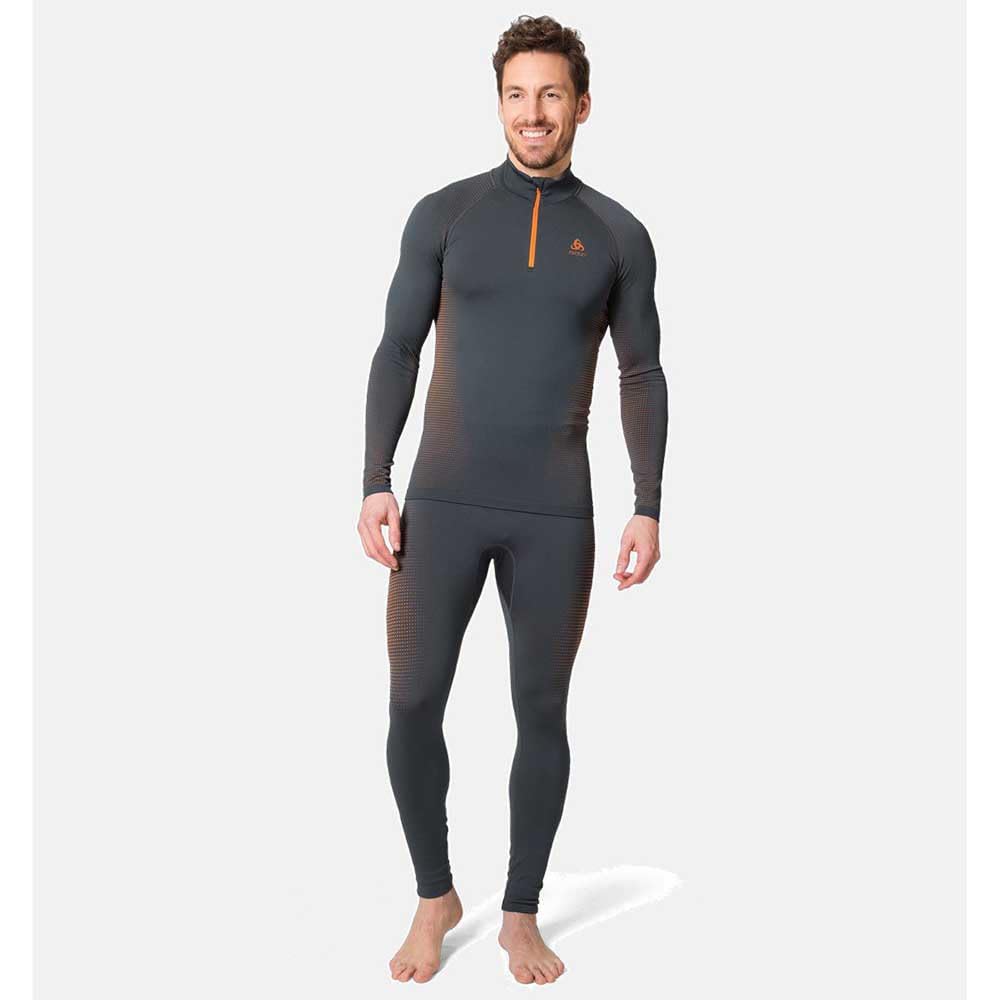 Odlo Koszulka Mężczyźni Bl Top Turtle Neck L/S Half Zip Performa