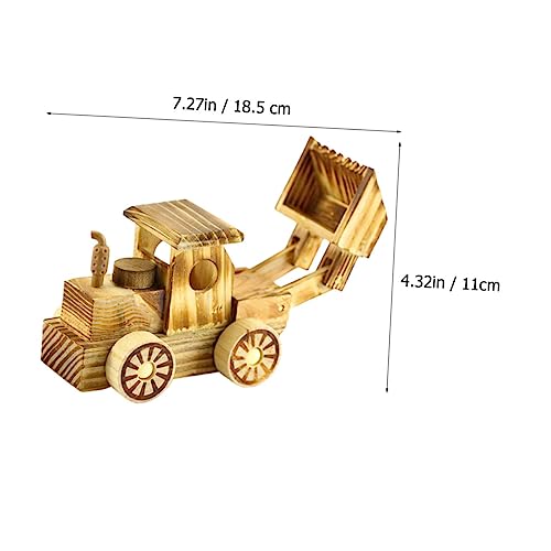 Toyvian Modelo De Escavadeira Kit De Carro Modelo De Madeira Modelo De Veículos De Construção Motoci