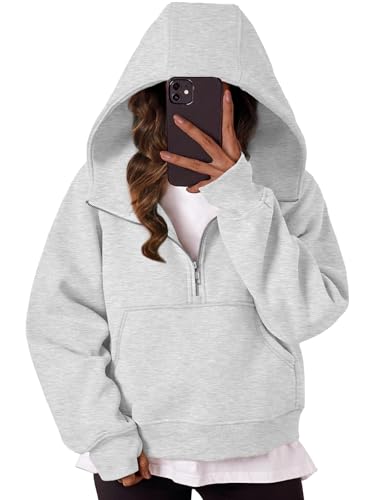★sale★8yards PULLOVER Halfsleeve Hoodie Sweatshirt for Womens Oversized Bohemian Zip Up Hoodie Half
