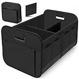 Refein Car Boot Organiser Storage - Large Capacity Car Boot Tidy Van Storage Box for Camping Accessories Collapsible Multi Compartments Trunk Organiser Bag Motorhome Essentials for Men Women Non Slip