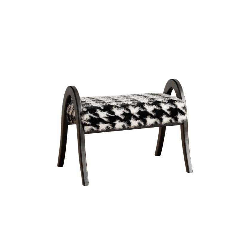 Tabouret à langer TUSUOD en bois comme repose-pieds de maison et salon chaleureux