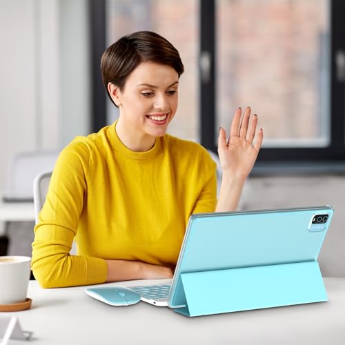 Image of 10 Inch Tablet Android Tablets 64GB 12GB RAM 10 inch Android Tablet Supports 1TB Expansion Dual Camera 6000mAh Long-lasting battery WiFi-6 Tableta 2 IN 1 Tablets with Bluetooth Mouse Case Stylus Keyboard