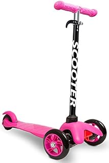 Scooters for Kids Toddler Scooter - Deluxe Aluminum 3 Wheel Glider w/ Kick