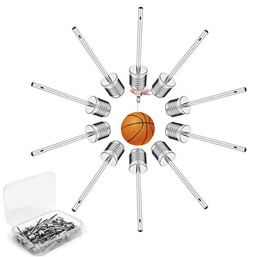 Exeqianming Air Pump Needles, 20 Pack Basketball Pump Needle, Air Pump Inflation Needles With Storage Box, Stainless Steel Ball Pump Inflation Needle For Sports Balls Air Pumping #TOP5